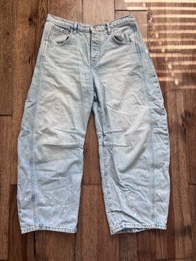 We the Free Good Luck Mid-Rise Barrel Jeans 28